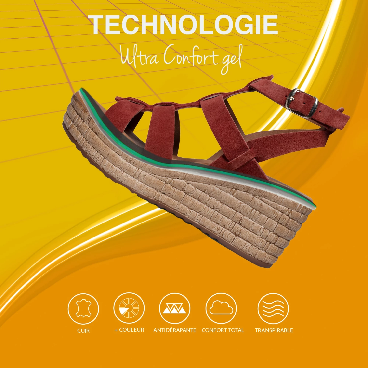 ROMAINE - Sandale Romaine Avec Plateforme BLEU MARINE 9 ROMAINE - Sandale Romaine Avec Plateforme BLEU MARINE – Image 7