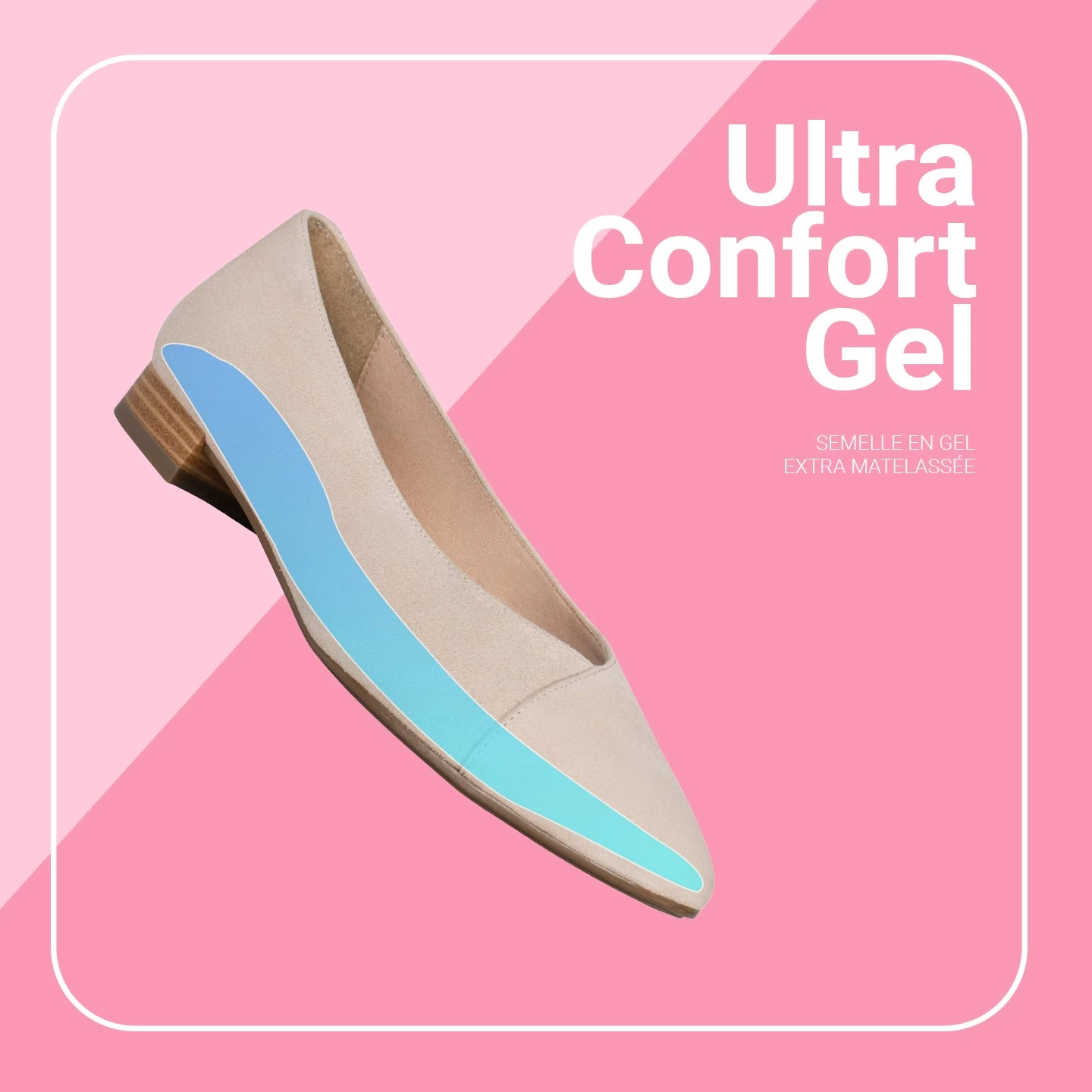 MARIE – Chaussures à Talon Bas Et Bout Fin BLEU 8 MARIE – Chaussures à Talon Bas Et Bout Fin BLEU – Image 7