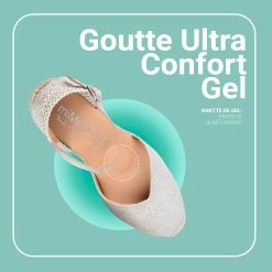 DUNA – Espadrilles En Lin Métallisé ARGENTÉ -Vente De Chaussures 23072 FR