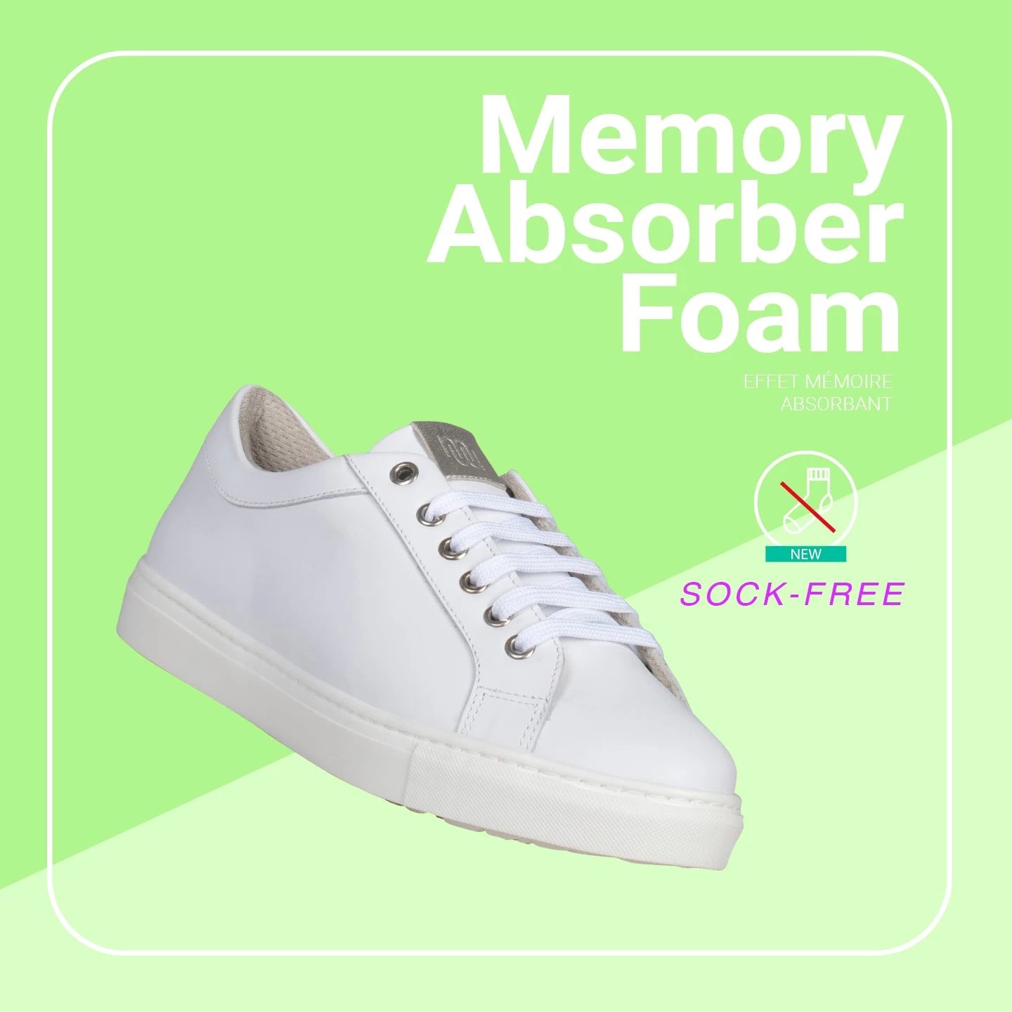 SNEAKER – Baskets Casual Pour Femme BLANC-DORÉ 9 SNEAKER – Baskets Casual Pour Femme BLANC-DORÉ – Image 7