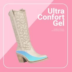 AUSTIN – Santiags Ajourées BEIGE 15 AUSTIN – Santiags Ajourées BEIGE -Vente De Chaussures 23308 FR