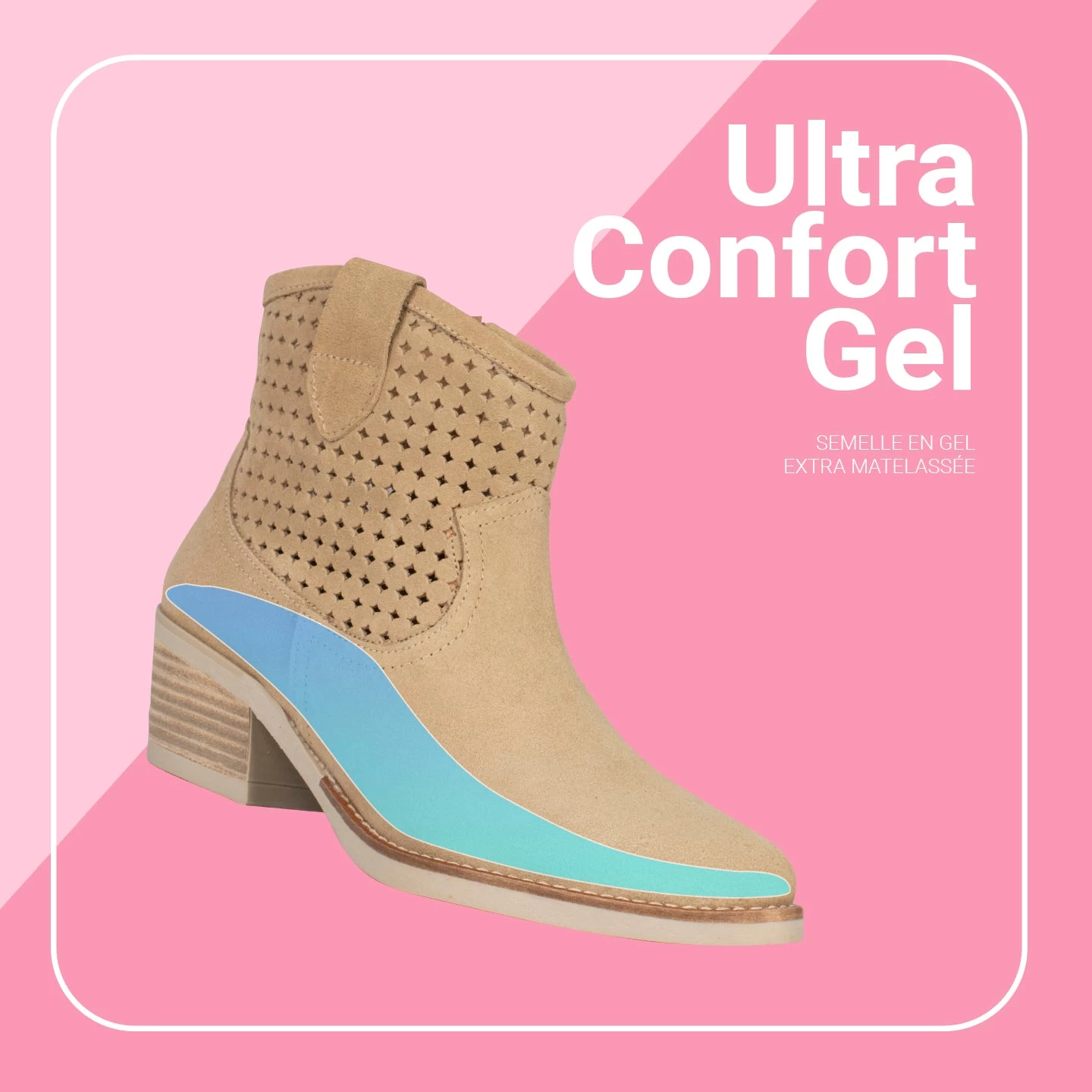 HOUSTON –Bottines Western ORANGE 9 HOUSTON –Bottines Western ORANGE – Image 7