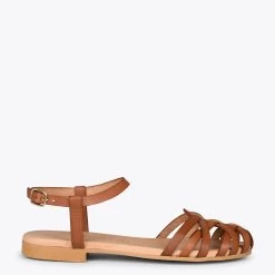 BEACH – Nu-pieds Tressés MARRON