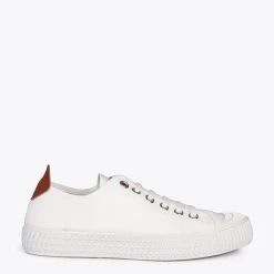BAMBA – Baskets Casual En Toile Pour Femme BLANC