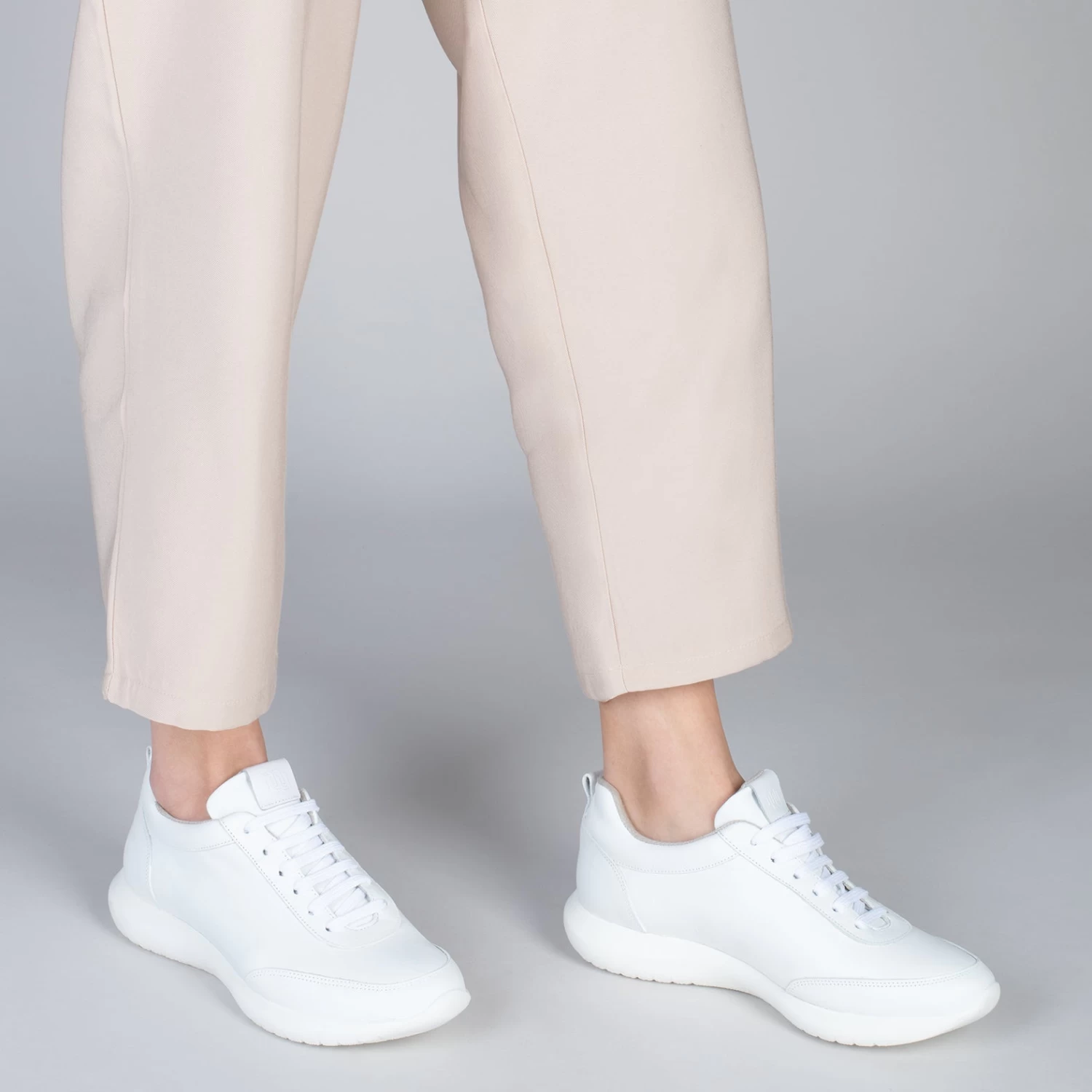 MIAMI – Baskets En Cuir Nappa à Lacets BLANC 8 MIAMI – Baskets En Cuir Nappa à Lacets BLANC – Image 6