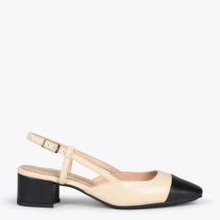 AUDREY – Escarpin à Petit Talon BEIGE