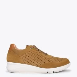 BLUCHER SPORTIF - Baskets Compensées Pour Femme CAMEL