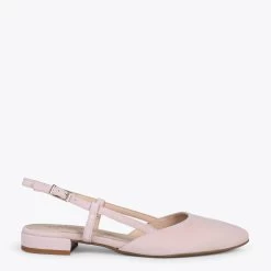 BRUNCH - Chaussures à Talon Bas Et Bride Arrière NUDE