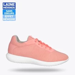 YOGA – Baskets En Laine Mérinos ROSE