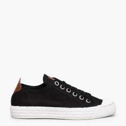 BAMBA – Baskets Casual En Toile Pour Femme NOIR