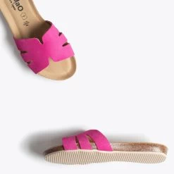 FASHION – Tongs FUCHSIA Pour Femme BIO -Vente De Chaussures DSC7340