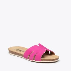 FASHION – Tongs FUCHSIA Pour Femme BIO -Vente De Chaussures DSC7356