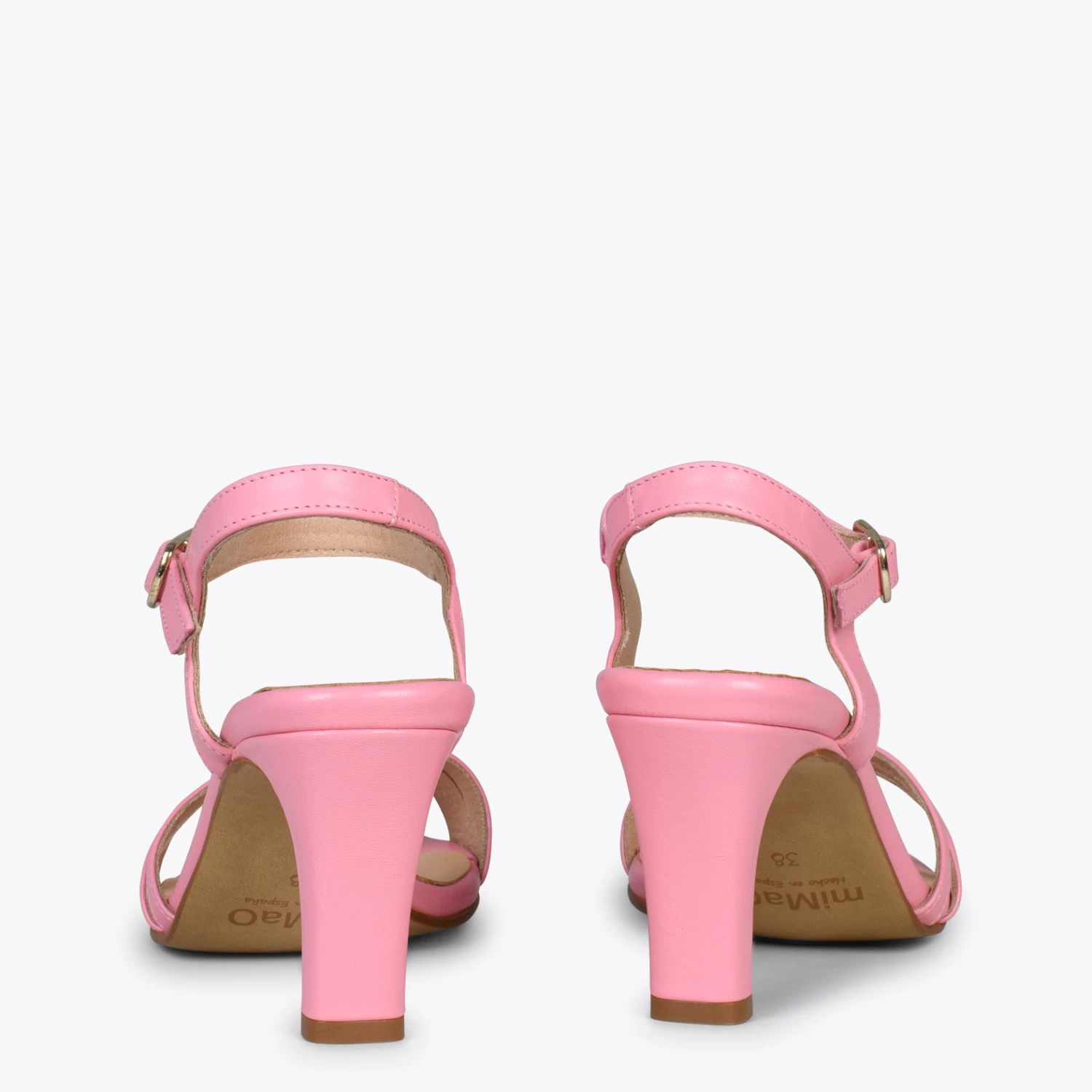 CANNES – Sandales De Soirée à Talon Fin ROSE 5 CANNES – Sandales De Soirée à Talon Fin ROSE – Image 3