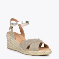 CALPE – Espadrilles Artisanales à Lanières Et Boucle DORÉ -Vente De Chaussures DSC 0878