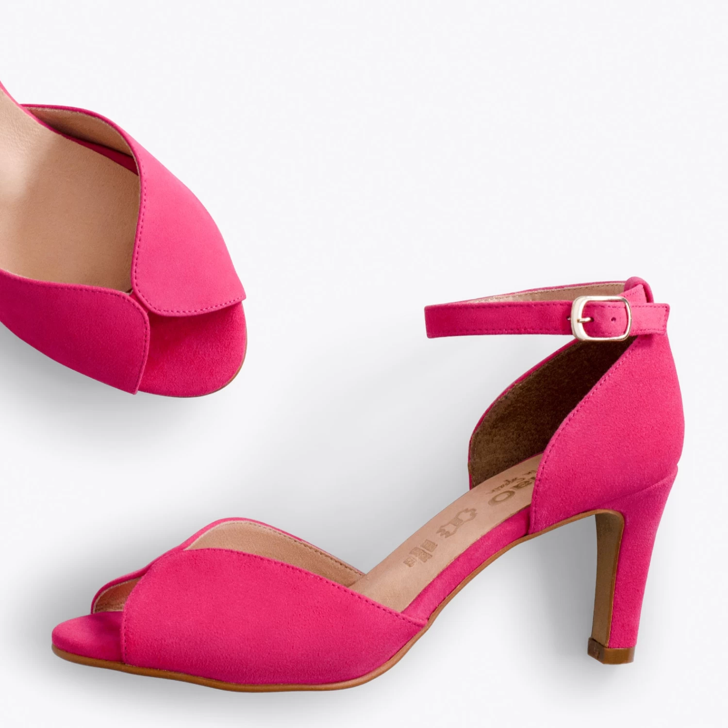 PÉTALO - Sandales élégantes à Talon Haut ROSE 4 PÉTALO - Sandales élégantes à Talon Haut ROSE – Image 2