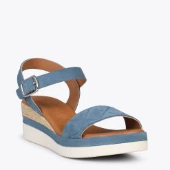 CACTUS – Sandales Confortables Compensées BLEU 11 CACTUS – Sandales Confortables Compensées BLEU -Vente De Chaussures DSC 1000 aaff5638 712c 414b b642 64048689c2b4