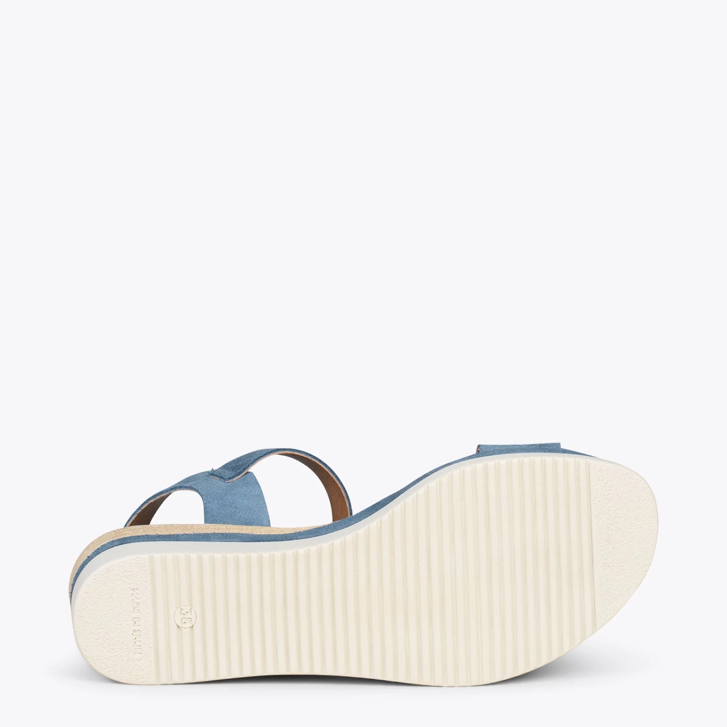 CACTUS – Sandales Confortables Compensées BLEU 7 CACTUS – Sandales Confortables Compensées BLEU – Image 5