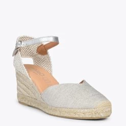 DUNA – Espadrilles En Lin Métallisé ARGENTÉ -Vente De Chaussures DSC 1042 13cf4b4d 4c5b 4179 962b 11c6f36443cc