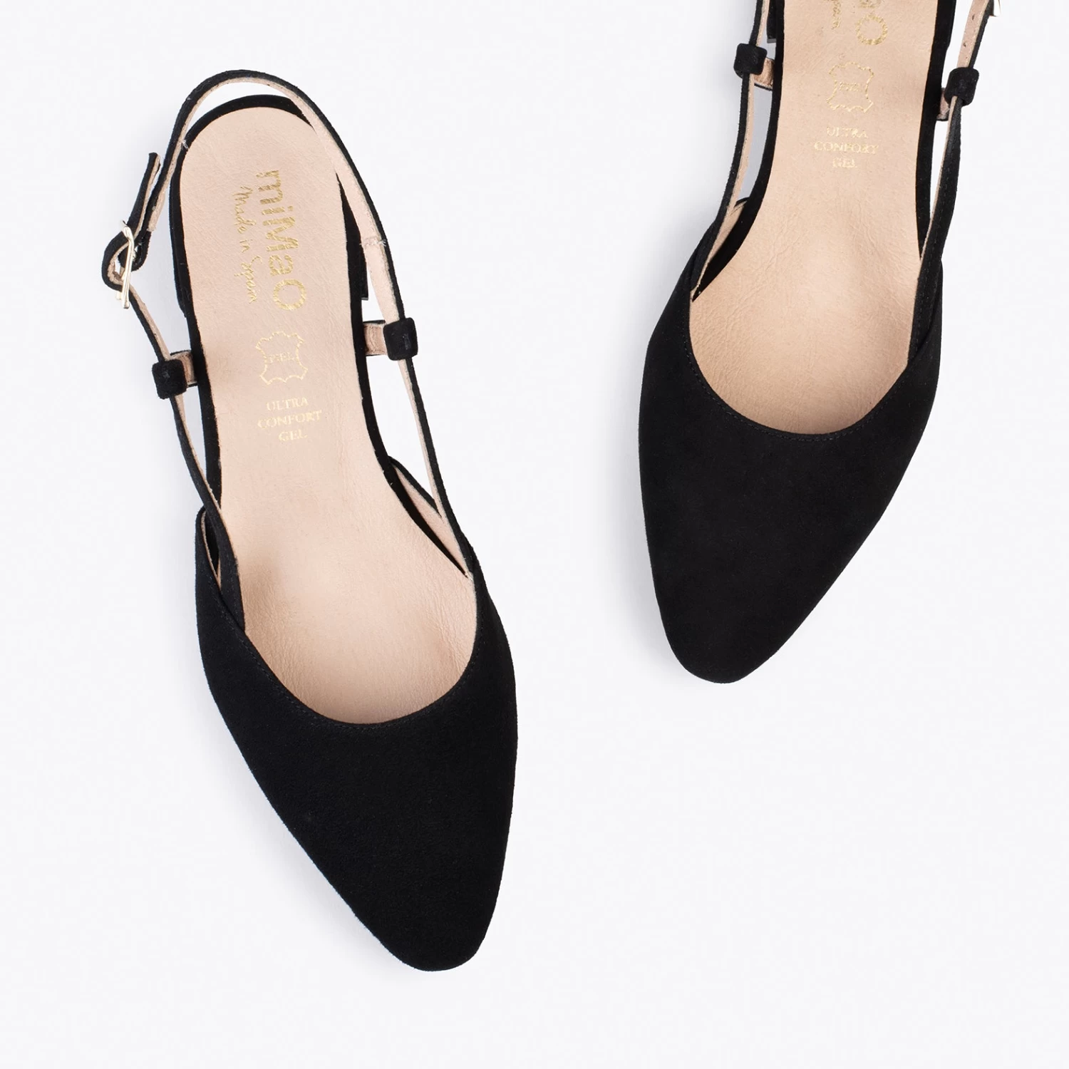 BRUNCH - Chaussures à Talon Bas Et Bride Arrière NOIR 4 BRUNCH - Chaussures à Talon Bas Et Bride Arrière NOIR – Image 2