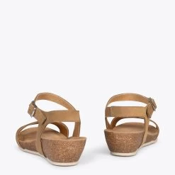 OAK – Sandales Compensées Bio En Nubuck MARRON 10 OAK – Sandales Compensées Bio En Nubuck MARRON -Vente De Chaussures DSC 1997