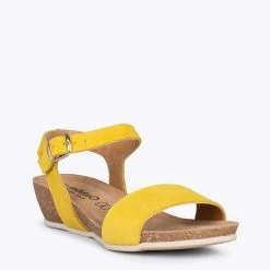 OAK – Sandales Compensées Bio En Nubuck JAUNE 11 OAK – Sandales Compensées Bio En Nubuck JAUNE -Vente De Chaussures DSC 2005