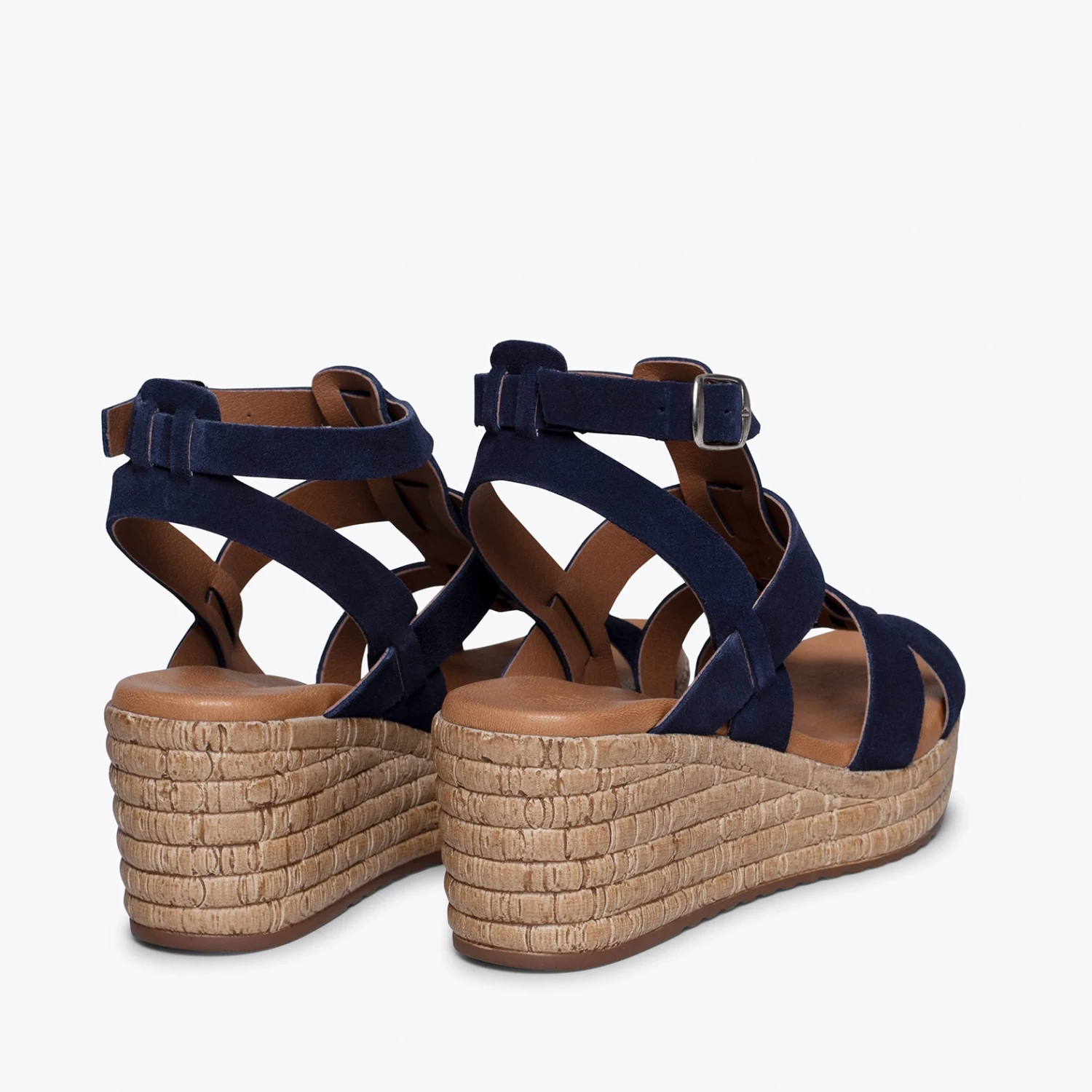 ROMAINE - Sandale Romaine Avec Plateforme BLEU MARINE 6 ROMAINE - Sandale Romaine Avec Plateforme BLEU MARINE – Image 4