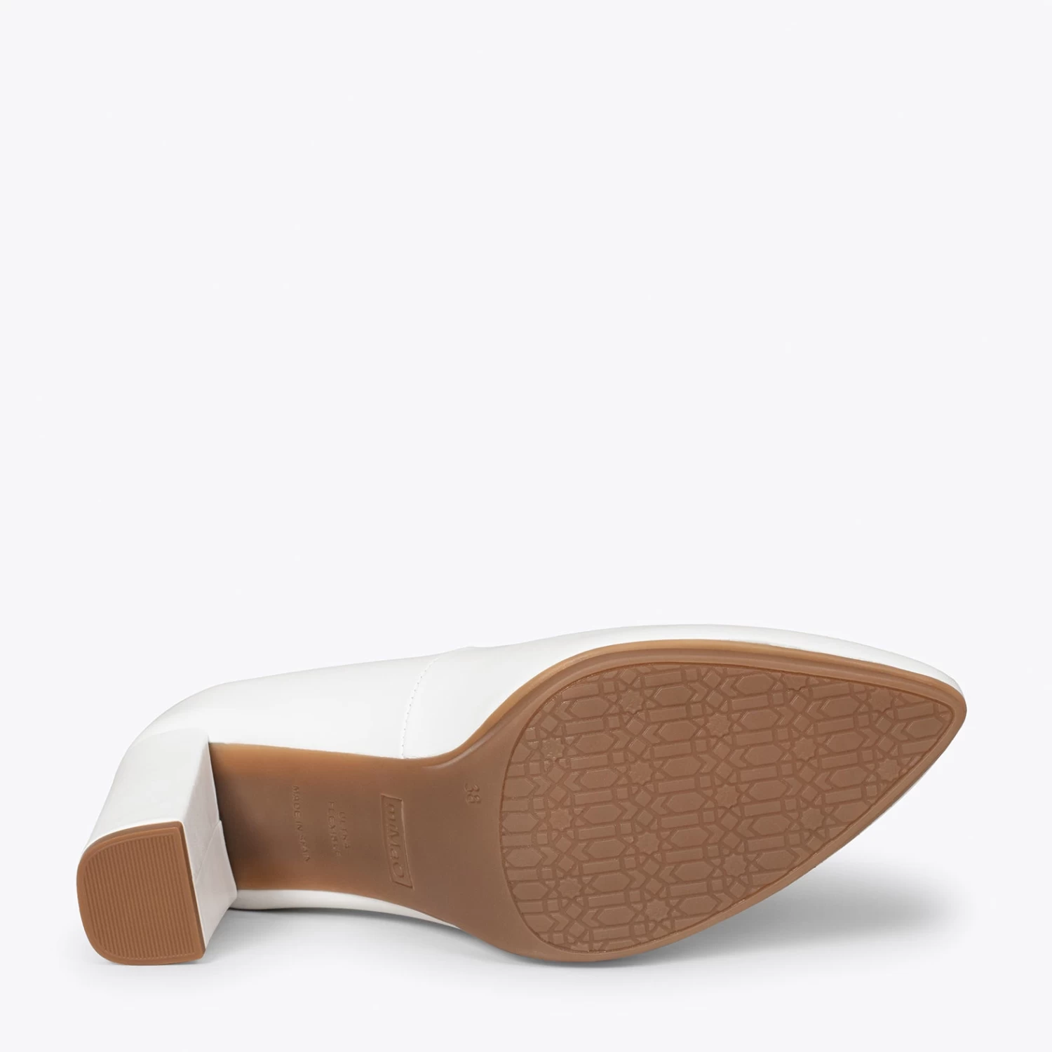 URBAN SOIRÉE - Chaussures à Talon Haut En Cuir Nappa BLANC 7 URBAN SOIRÉE - Chaussures à Talon Haut En Cuir Nappa BLANC – Image 5