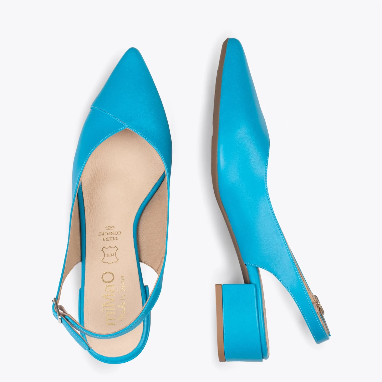 HEAVEN – Slingback à Bout Fin BLEU 4 HEAVEN – Slingback à Bout Fin BLEU – Image 2