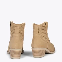 HOUSTON –Bottines Western BEIGE -Vente De Chaussures DSC 4054