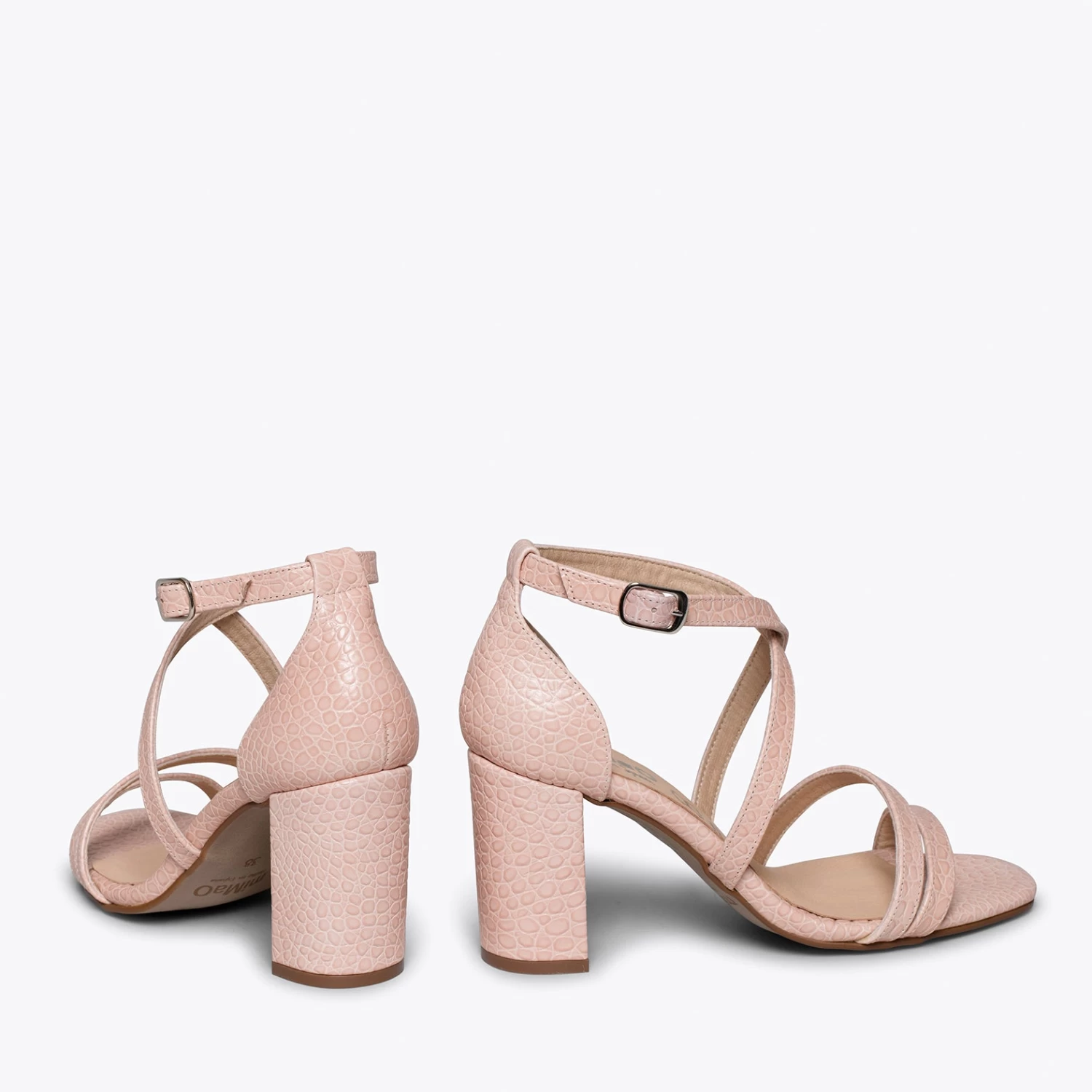 STYLE - Sandale Habillée ROSE Avec Lanières 6 STYLE - Sandale Habillée ROSE Avec Lanières – Image 4