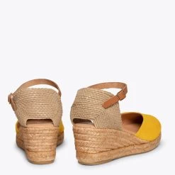 ALTEA - Espadrilles à Talon Moyen MOUTARDE -Vente De Chaussures DSC 4445 950d424e 70e8 45df 88c8 14b992f04624