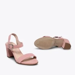 CASUAL - Sandales Pour Femme ROSE à Talon 12 CASUAL - Sandales Pour Femme ROSE à Talon -Vente De Chaussures DSC 49812