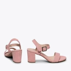 CASUAL - Sandales Pour Femme ROSE à Talon 11 CASUAL - Sandales Pour Femme ROSE à Talon -Vente De Chaussures DSC 49822