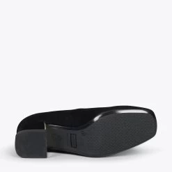 FEMME – Chaussures à Talon Bas Et Bout Carré En Daim NOIR 13 FEMME – Chaussures à Talon Bas Et Bout Carré En Daim NOIR -Vente De Chaussures DSC 5119