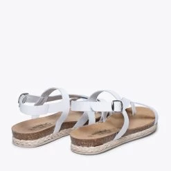 INDIE - Sandale BIO BLANC Avec Lanières 12 INDIE - Sandale BIO BLANC Avec Lanières -Vente De Chaussures DSC 7171