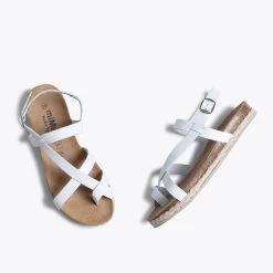 INDIE - Sandale BIO BLANC Avec Lanières 11 INDIE - Sandale BIO BLANC Avec Lanières -Vente De Chaussures DSC 7178