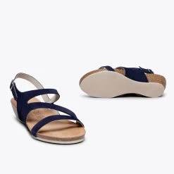 ECO - Sandale Compensée BIO BLEU MARINE 13 ECO - Sandale Compensée BIO BLEU MARINE -Vente De Chaussures DSC 7565