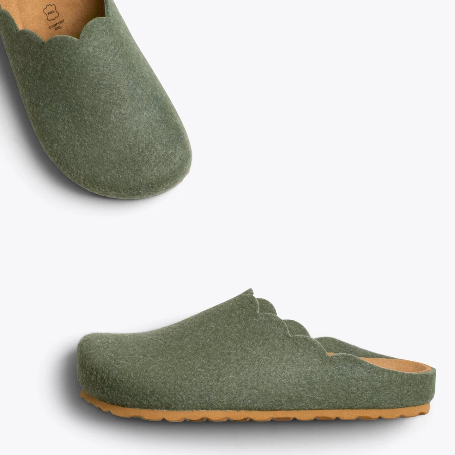 SWEET HOME – Pantoufles Pour Femme KAKI 4 SWEET HOME – Pantoufles Pour Femme KAKI – Image 2