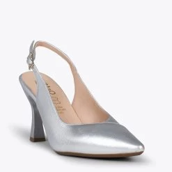 GLAM À BRIDE ARRIÈRE – Chaussures à Talon En Cuir Nappa ARGENTÉ -Vente De Chaussures DSC 7733 15263eb9 a14f 4e60 93d3 c7445f18f90a