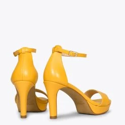 PARTY - Sandales à Talon Haut Et Plateforme MOUTARDE -Vente De Chaussures DSC 8221 96dacdeb 5efc 4b81 8cf9 2503d728b188