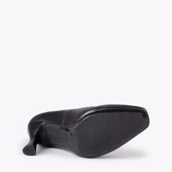 URBAN GLAM CARRÉ – Chaussures à Talon évasé NOIR -Vente De Chaussures DSC 9229