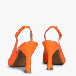 GLAM À BRIDE ARRIÈRE – Chaussures à Talon En Cuir Nappa ORANGE -Vente De Chaussures DSC 9350 927e3981 1a8d 443e bf6c 3c6fbf9ac0e8