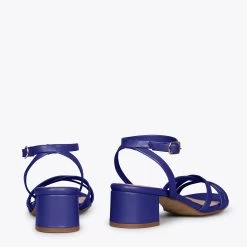 VIENA - Sandales à Brides Fines Et Talon Bas BLEU ROI -Vente De Chaussures KLEINTACON 2eebcd30 1386 4e80 8f8b 4d526081a486