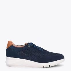 BLUCHER SPORTIF - Baskets Compensées Pour Femme BLEU MARINE