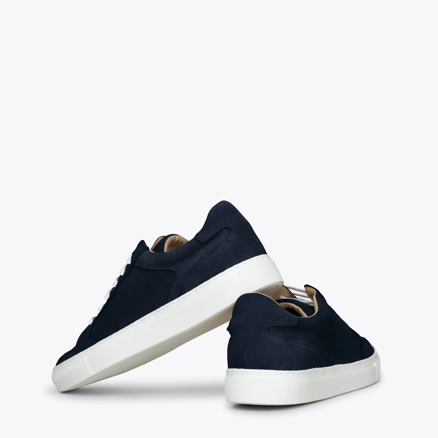 DUBLÍN - Baskets En Cuir Pour Homme BLEU MARINE 5 DUBLÍN - Baskets En Cuir Pour Homme BLEU MARINE – Image 3