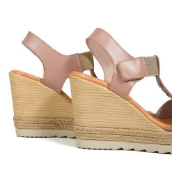 ELASTIC - Sandale Compensée Avec Scratch Et élastique ROSE -Vente De Chaussures MG 0047 2 5e27c5d4 48ef 439d b5cd 2e56ff8a94af