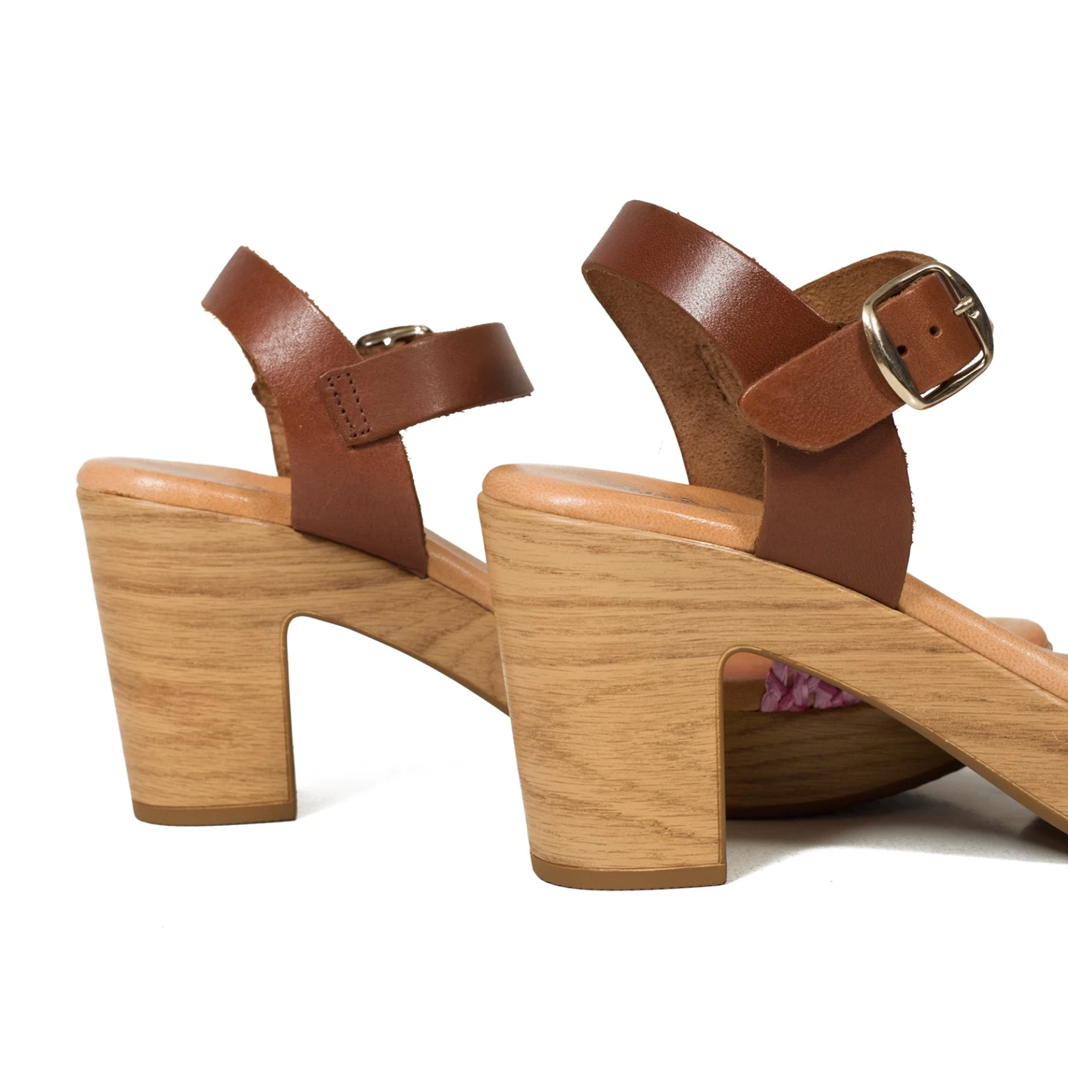 RELAX - Sandales à Talon En Raphia FUSCHSIA 5 RELAX - Sandales à Talon En Raphia FUSCHSIA – Image 3