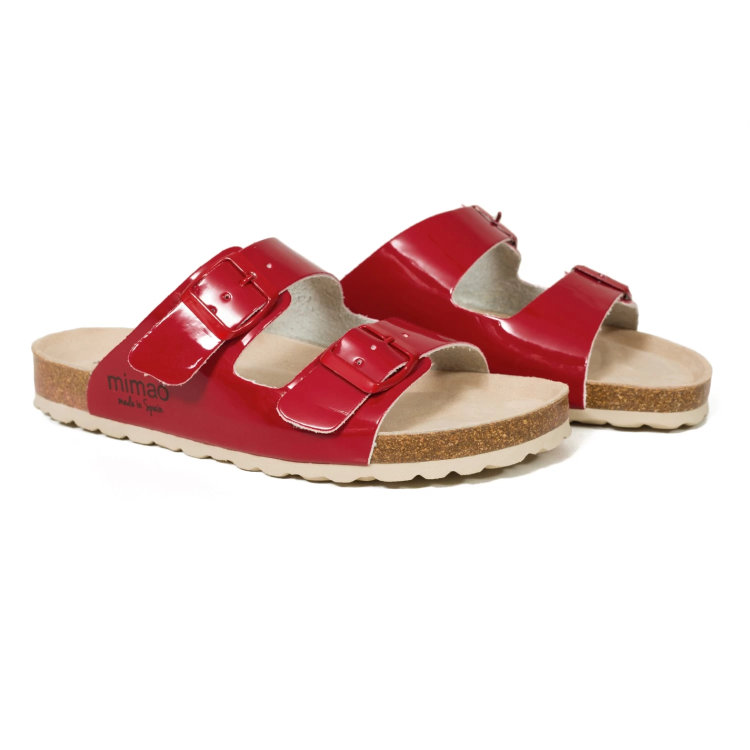 INSTA - Sandale Plate BIO à Brides ROUGE 4 INSTA - Sandale Plate BIO à Brides ROUGE – Image 2