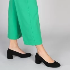 URBAN ROND – Chaussures à Talon Bas En Daim NOIR -Vente De Chaussures NEGRO 2180d2ff 22d6 41c0 8b2f 4e80dca701a0