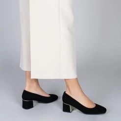 FEMME – Chaussures à Talon Bas Et Bout Carré En Daim NOIR 14 FEMME – Chaussures à Talon Bas Et Bout Carré En Daim NOIR -Vente De Chaussures NEGRO ca746d28 d303 4343 b97b 5f3ebefdfacd